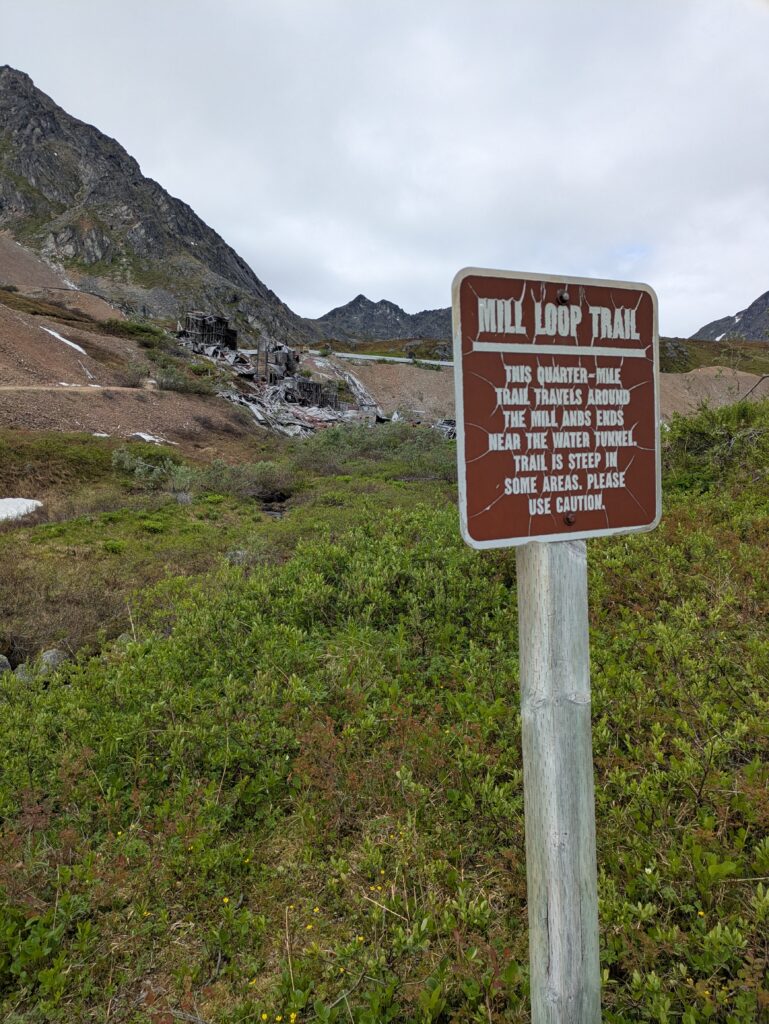 sign for mill loop trail